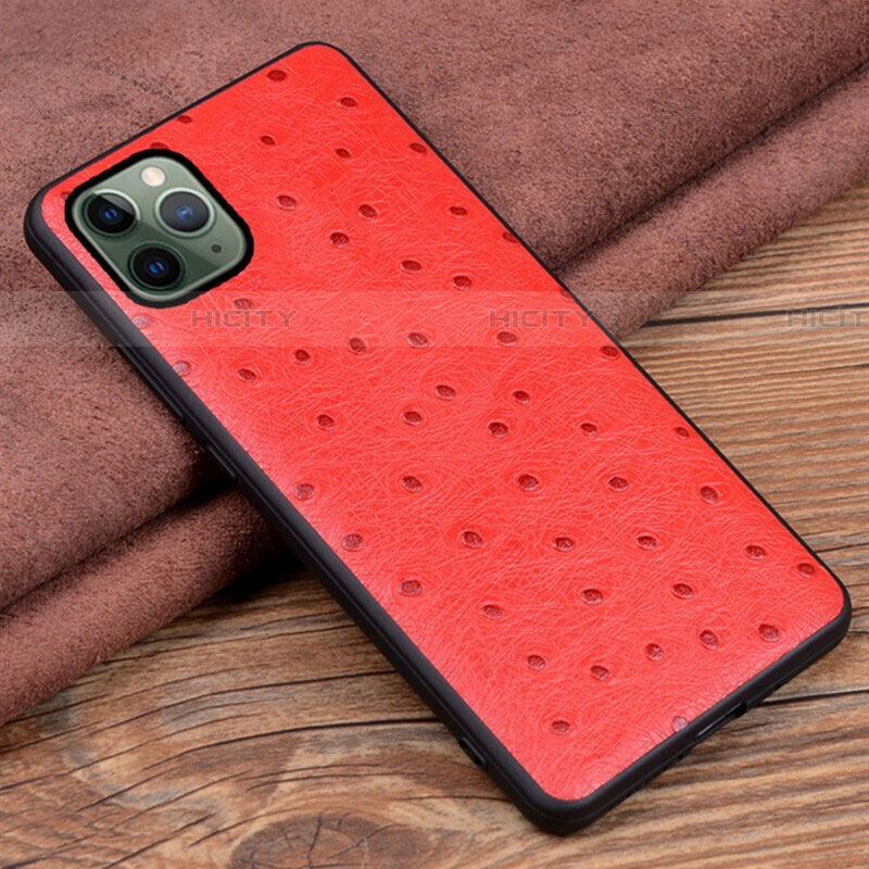 Handyhülle Hülle Luxus Leder Schutzhülle R12 für Apple iPhone 11 Pro Max Rot Plus