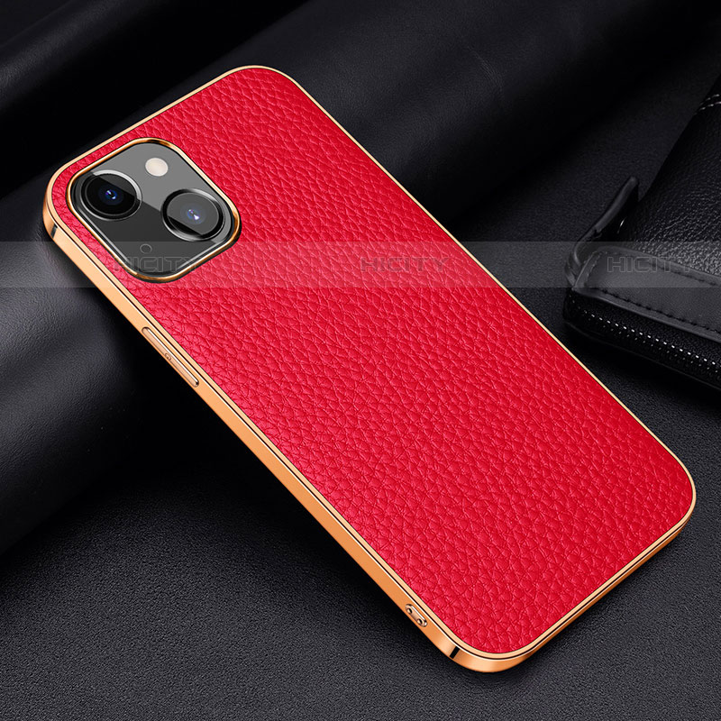 Handyhülle Hülle Luxus Leder Schutzhülle S01 für Apple iPhone 13 Mini Rot