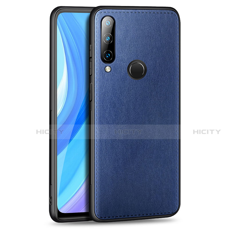 Handyhülle Hülle Luxus Leder Schutzhülle S01 für Huawei Enjoy 10 Plus Blau