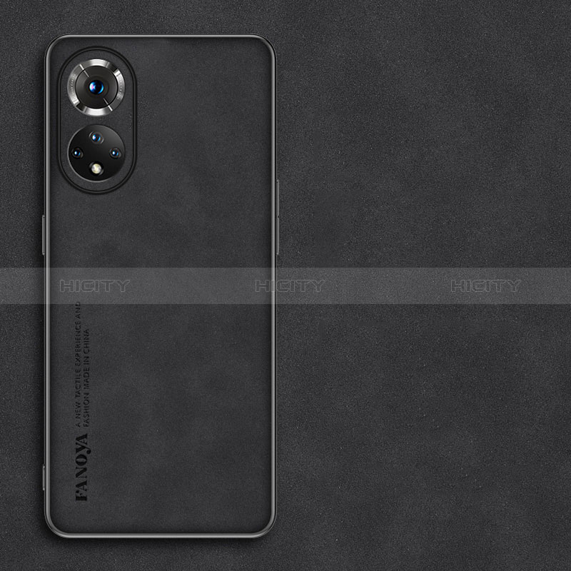 Handyhülle Hülle Luxus Leder Schutzhülle S01 für Huawei Honor 50 Pro 5G Schwarz