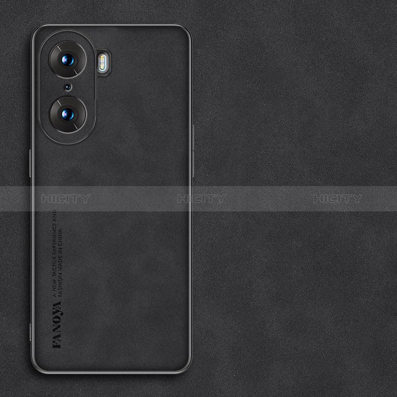 Handyhülle Hülle Luxus Leder Schutzhülle S01 für Huawei Honor 60 5G Schwarz