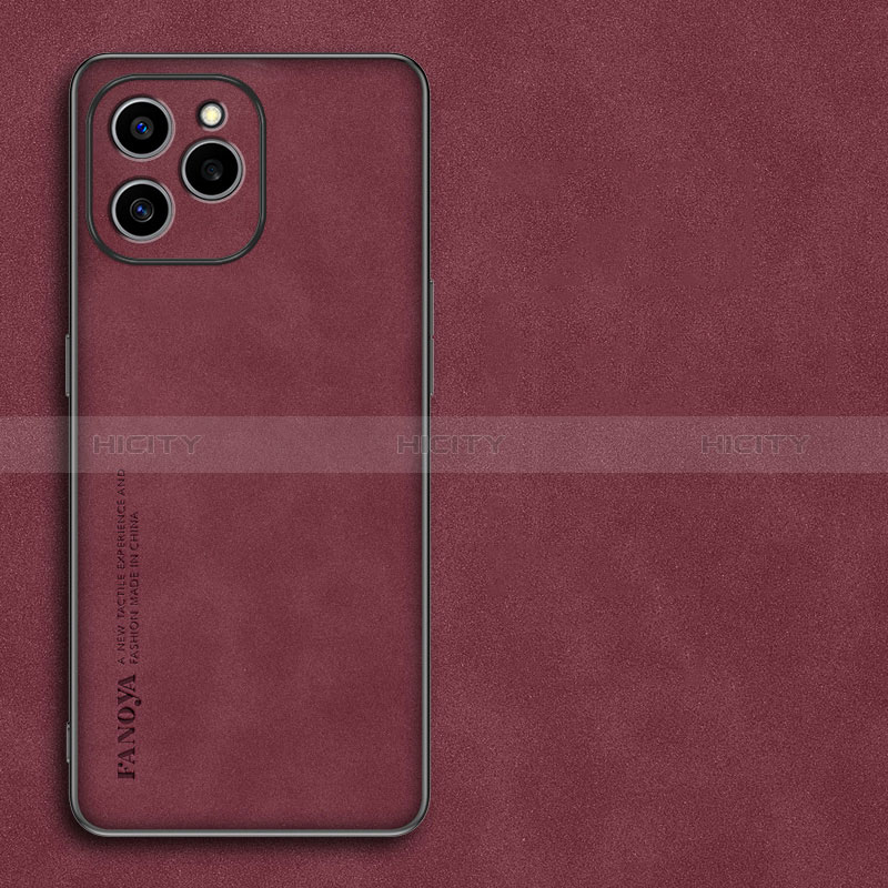 Handyhülle Hülle Luxus Leder Schutzhülle S01 für Huawei Honor 60 SE 5G Rot