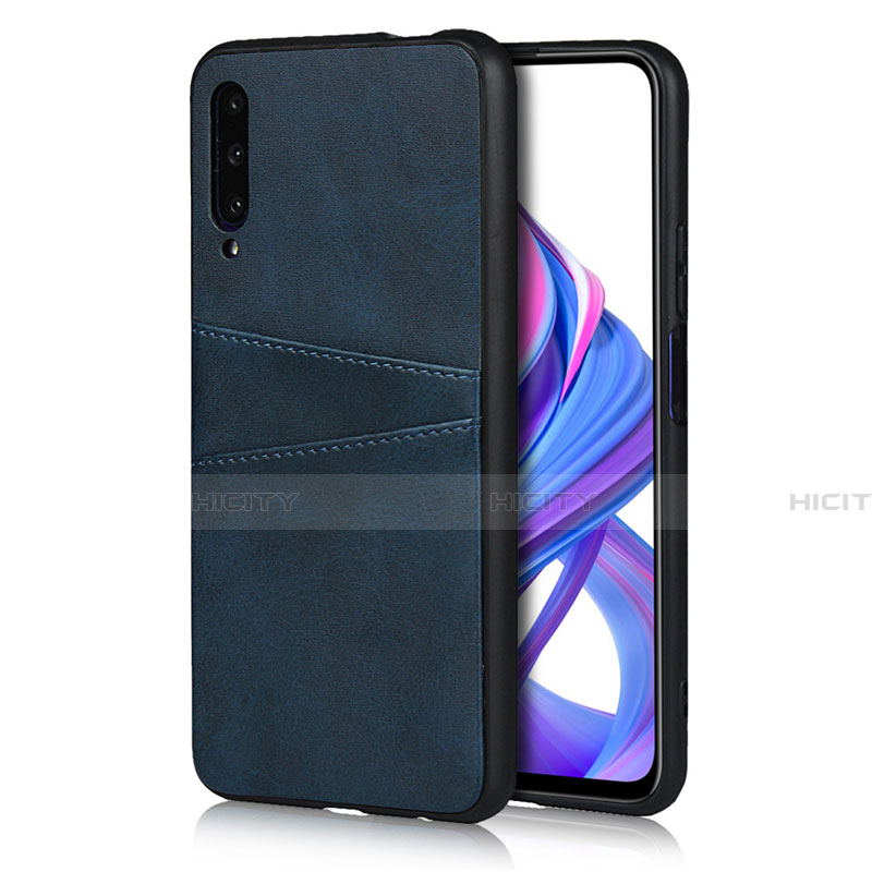 Handyhülle Hülle Luxus Leder Schutzhülle S01 für Huawei Honor 9X Pro Blau