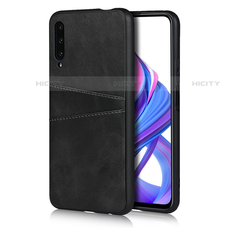 Handyhülle Hülle Luxus Leder Schutzhülle S01 für Huawei P Smart Pro (2019) Schwarz