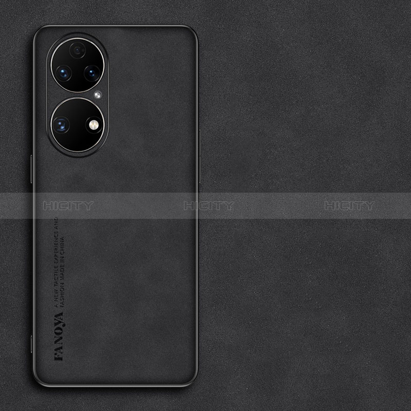 Handyhülle Hülle Luxus Leder Schutzhülle S01 für Huawei P50 Pro Schwarz