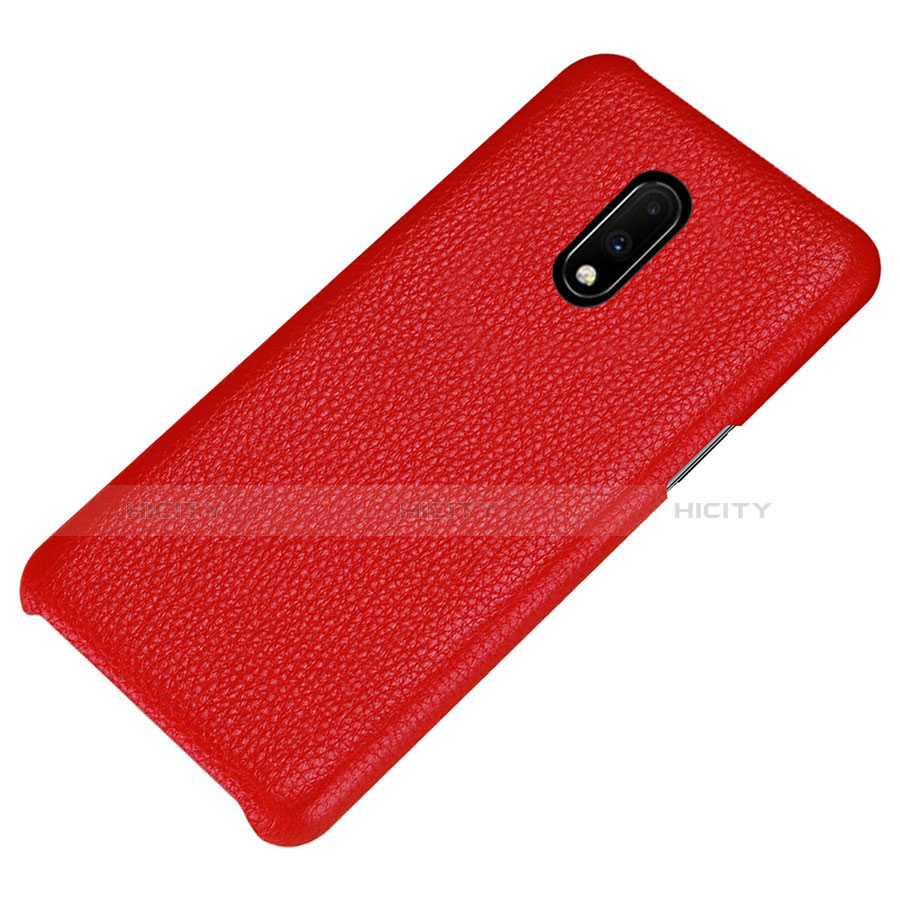 Handyhülle Hülle Luxus Leder Schutzhülle S01 für OnePlus 7 Rot