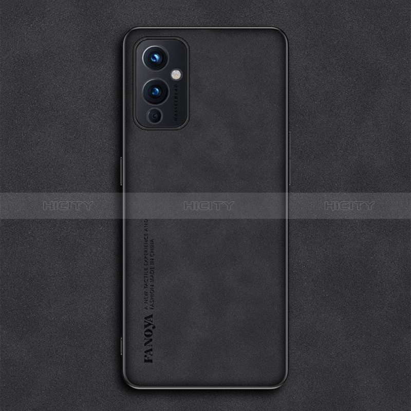 Handyhülle Hülle Luxus Leder Schutzhülle S01 für OnePlus 9 5G Schwarz