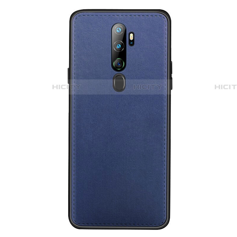 Handyhülle Hülle Luxus Leder Schutzhülle S01 für Oppo A11 Blau Plus