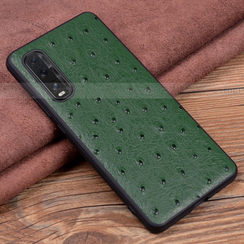 Handyhülle Hülle Luxus Leder Schutzhülle S01 für Oppo Find X2 groß