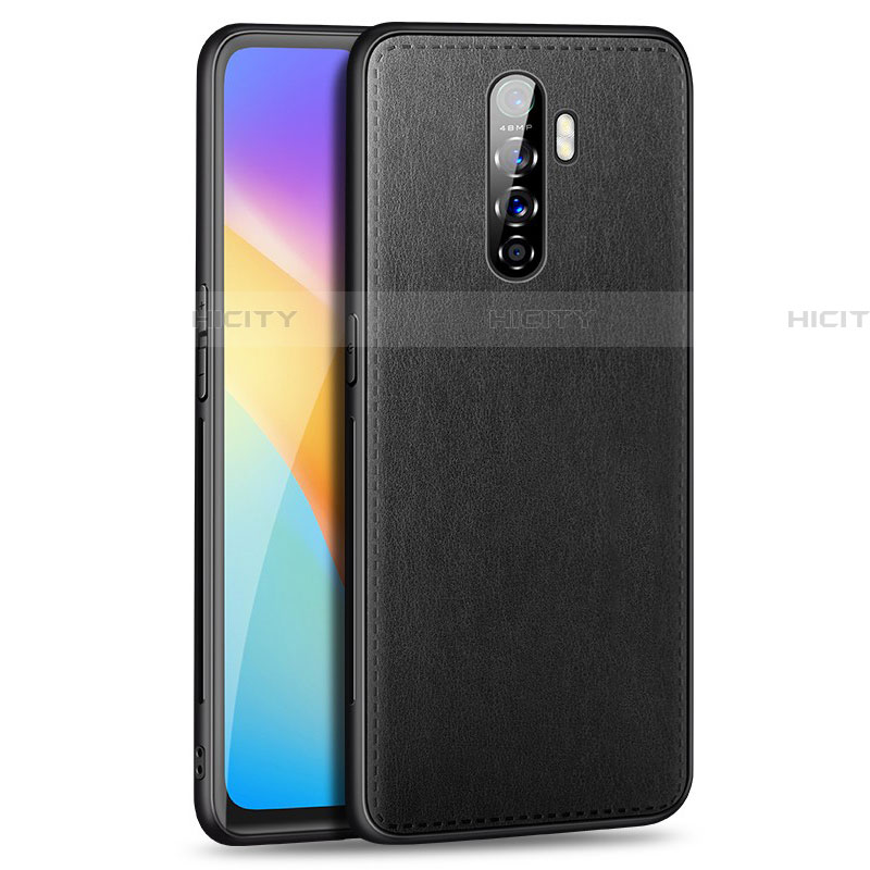 Handyhülle Hülle Luxus Leder Schutzhülle S01 für Oppo Reno Ace Schwarz