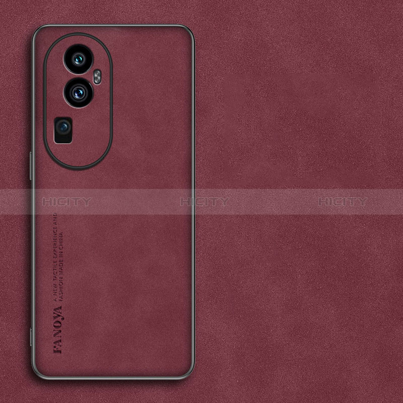 Handyhülle Hülle Luxus Leder Schutzhülle S01 für Oppo Reno10 Pro+ Plus 5G Rot