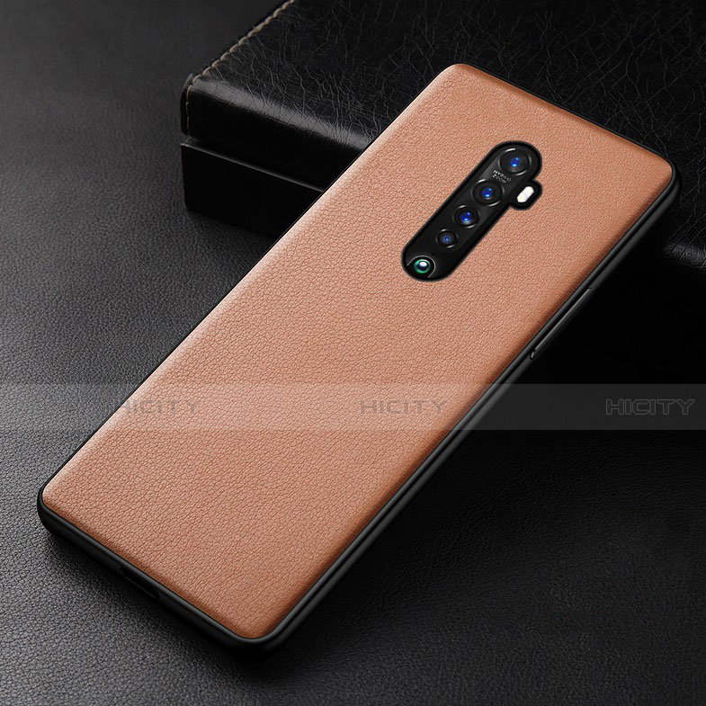 Handyhülle Hülle Luxus Leder Schutzhülle S01 für Oppo Reno2 Orange