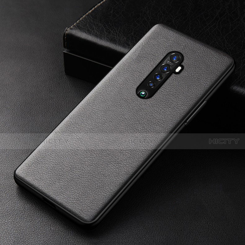 Handyhülle Hülle Luxus Leder Schutzhülle S01 für Oppo Reno2 Schwarz