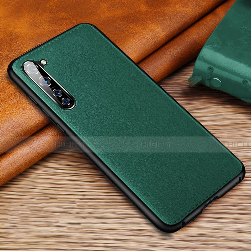 Handyhülle Hülle Luxus Leder Schutzhülle S01 für Oppo Reno3 Grün