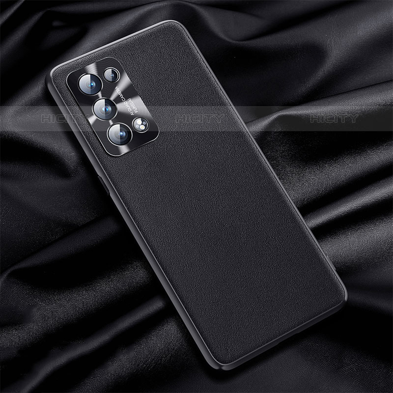 Handyhülle Hülle Luxus Leder Schutzhülle S01 für Oppo Reno6 Pro 5G Schwarz