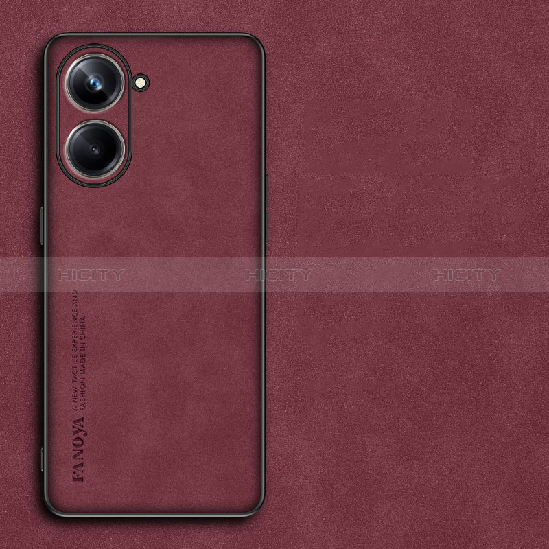 Handyhülle Hülle Luxus Leder Schutzhülle S01 für Realme 10 Pro 5G Rot