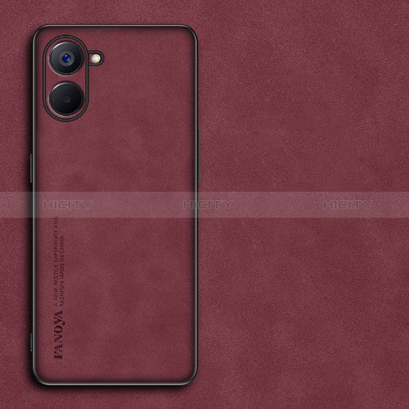 Handyhülle Hülle Luxus Leder Schutzhülle S01 für Realme 10S 5G Rot