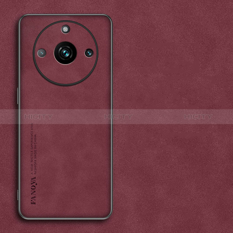 Handyhülle Hülle Luxus Leder Schutzhülle S01 für Realme 11 Pro 5G Rot