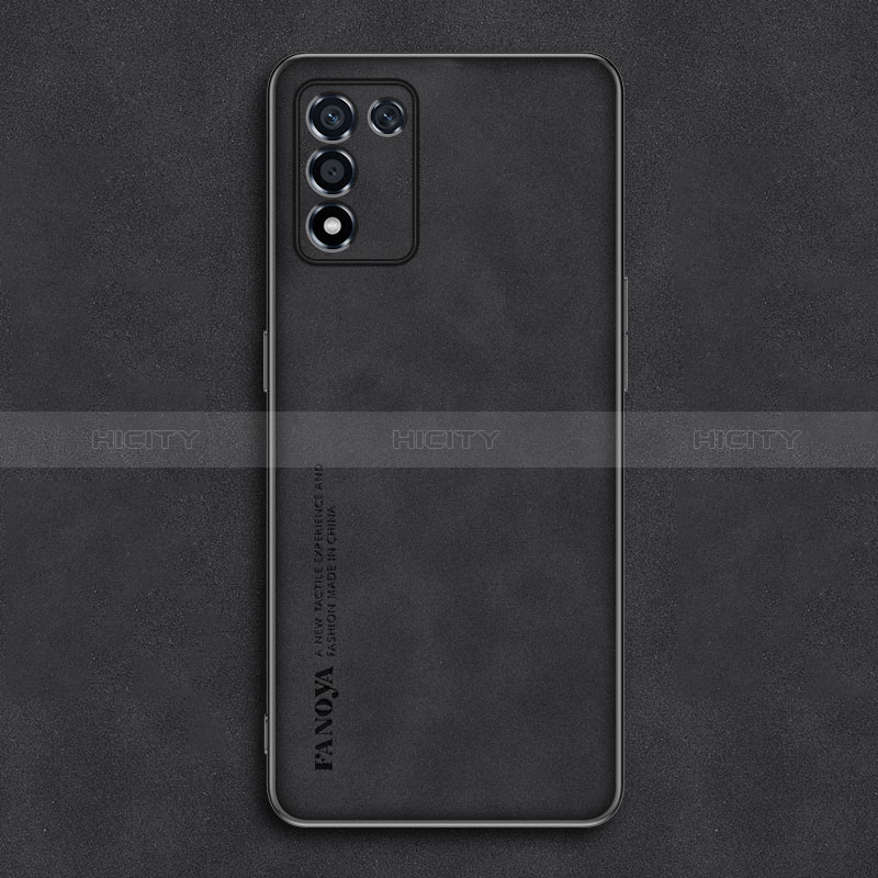 Handyhülle Hülle Luxus Leder Schutzhülle S01 für Realme 9 SE 5G Schwarz