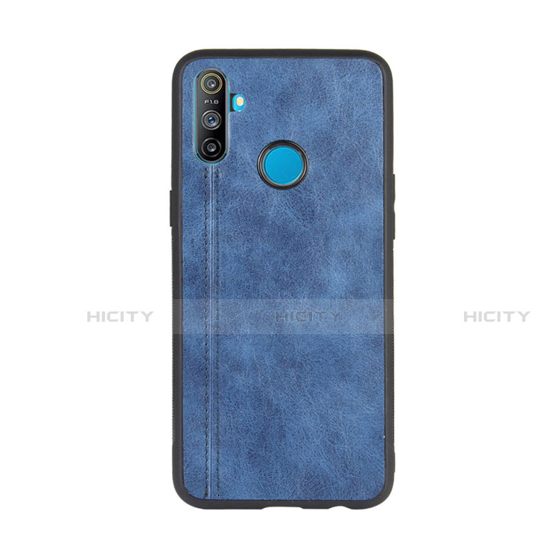 Handyhülle Hülle Luxus Leder Schutzhülle S01 für Realme C3 Blau