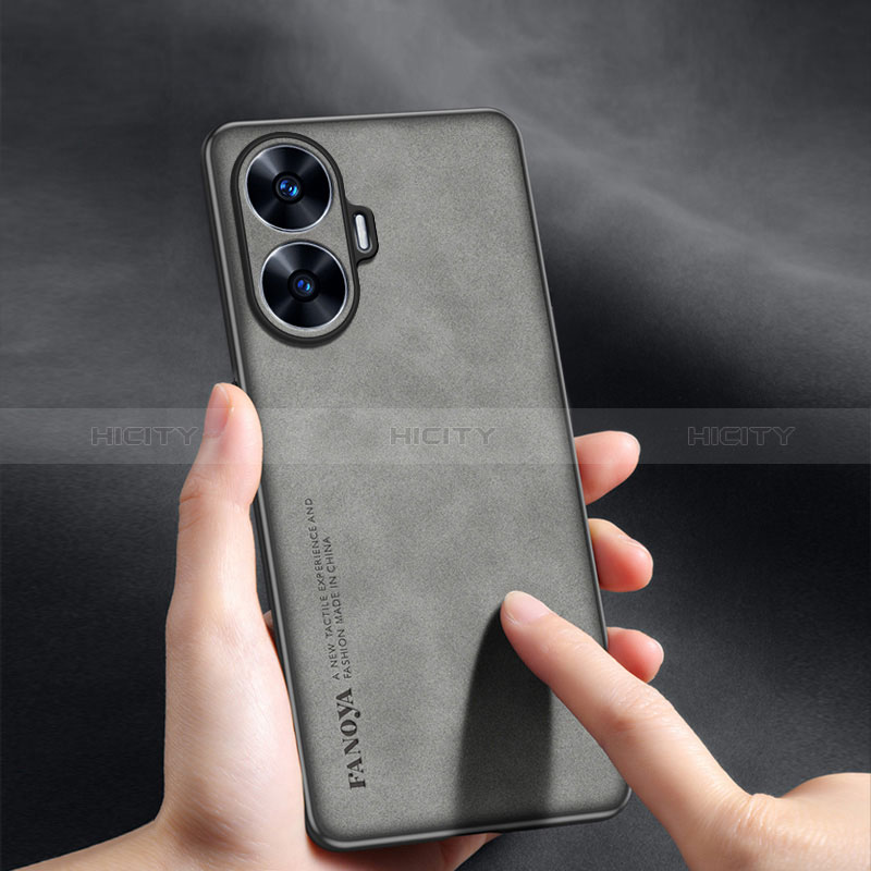 Handyhülle Hülle Luxus Leder Schutzhülle S01 für Realme C55 groß