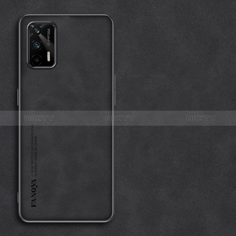 Handyhülle Hülle Luxus Leder Schutzhülle S01 für Realme GT 5G Schwarz Plus