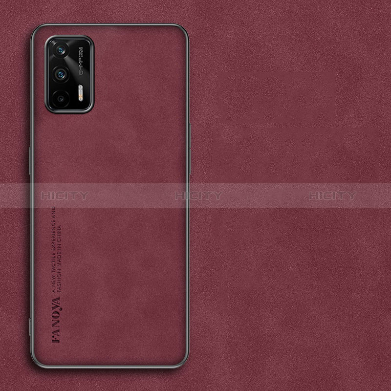 Handyhülle Hülle Luxus Leder Schutzhülle S01 für Realme Q3 Pro 5G Rot