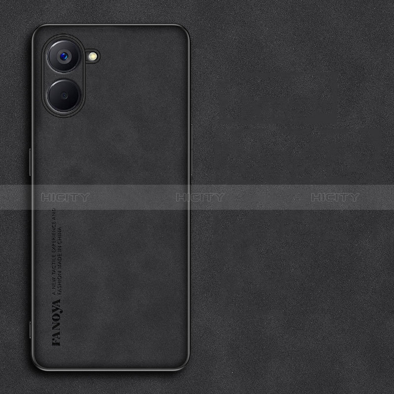 Handyhülle Hülle Luxus Leder Schutzhülle S01 für Realme Q5x 5G Schwarz