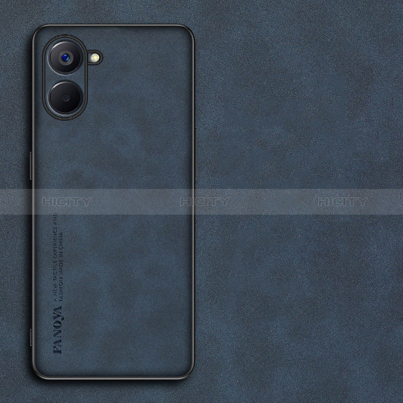 Handyhülle Hülle Luxus Leder Schutzhülle S01 für Realme V30t 5G Blau