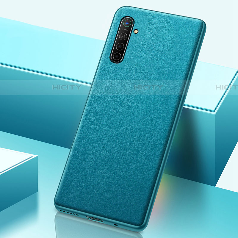 Handyhülle Hülle Luxus Leder Schutzhülle S01 für Realme XT Grün Plus