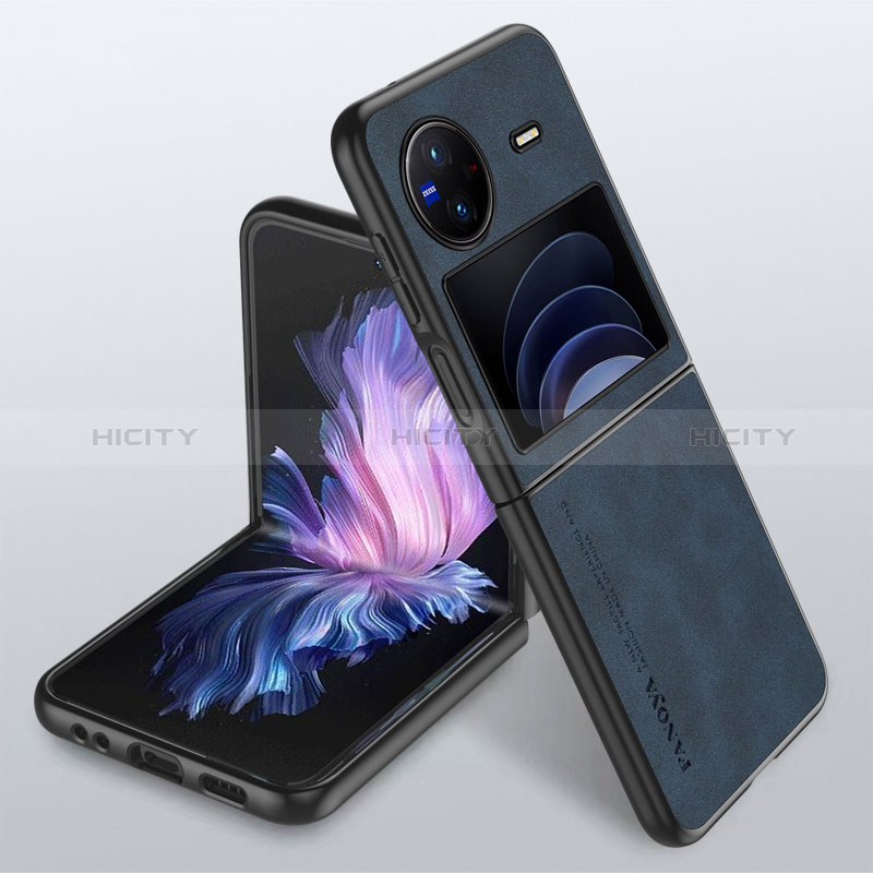 Handyhülle Hülle Luxus Leder Schutzhülle S01 für Vivo X Flip 5G Blau