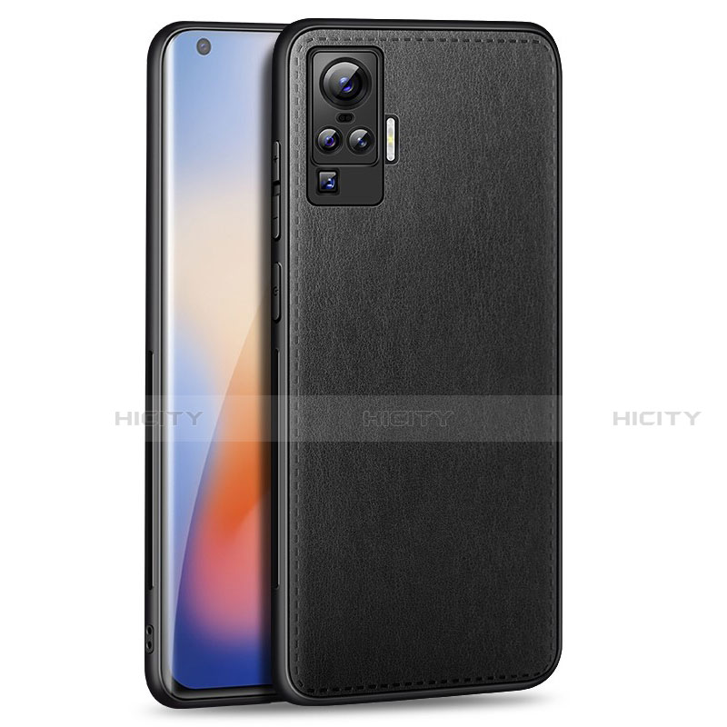 Handyhülle Hülle Luxus Leder Schutzhülle S01 für Vivo X50 Pro 5G Schwarz