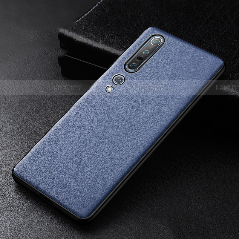 Handyhülle Hülle Luxus Leder Schutzhülle S01 für Xiaomi Mi 10 Pro Blau Plus