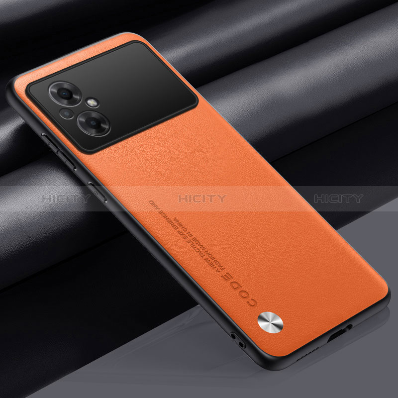 Handyhülle Hülle Luxus Leder Schutzhülle S01 für Xiaomi Poco M5 4G Orange Plus