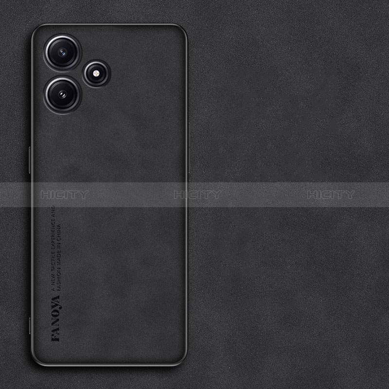 Handyhülle Hülle Luxus Leder Schutzhülle S01 für Xiaomi Poco M6 Pro 5G Schwarz Plus