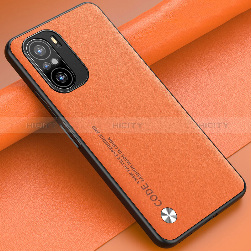 Handyhülle Hülle Luxus Leder Schutzhülle S01 für Xiaomi Redmi K40 Pro+ Plus 5G Orange