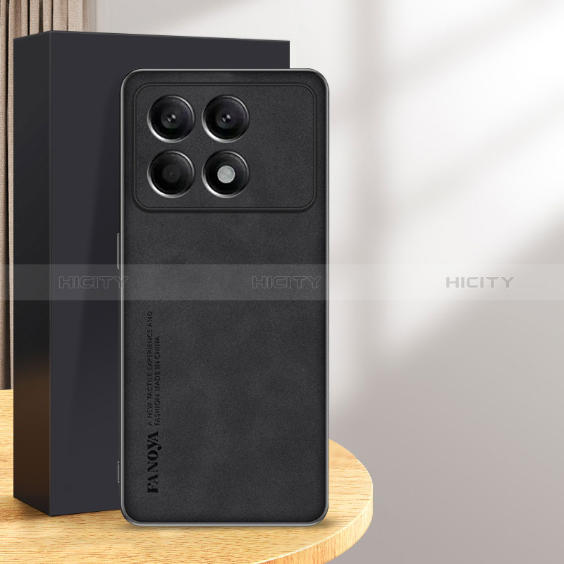 Handyhülle Hülle Luxus Leder Schutzhülle S01 für Xiaomi Redmi K70 5G Schwarz