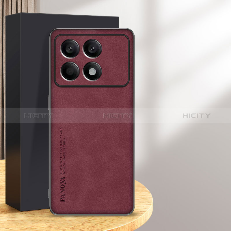 Handyhülle Hülle Luxus Leder Schutzhülle S01 für Xiaomi Redmi K70E 5G Rot