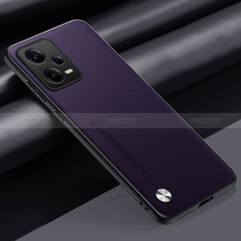 Handyhülle Hülle Luxus Leder Schutzhülle S01 für Xiaomi Redmi Note 12 Pro 5G Violett
