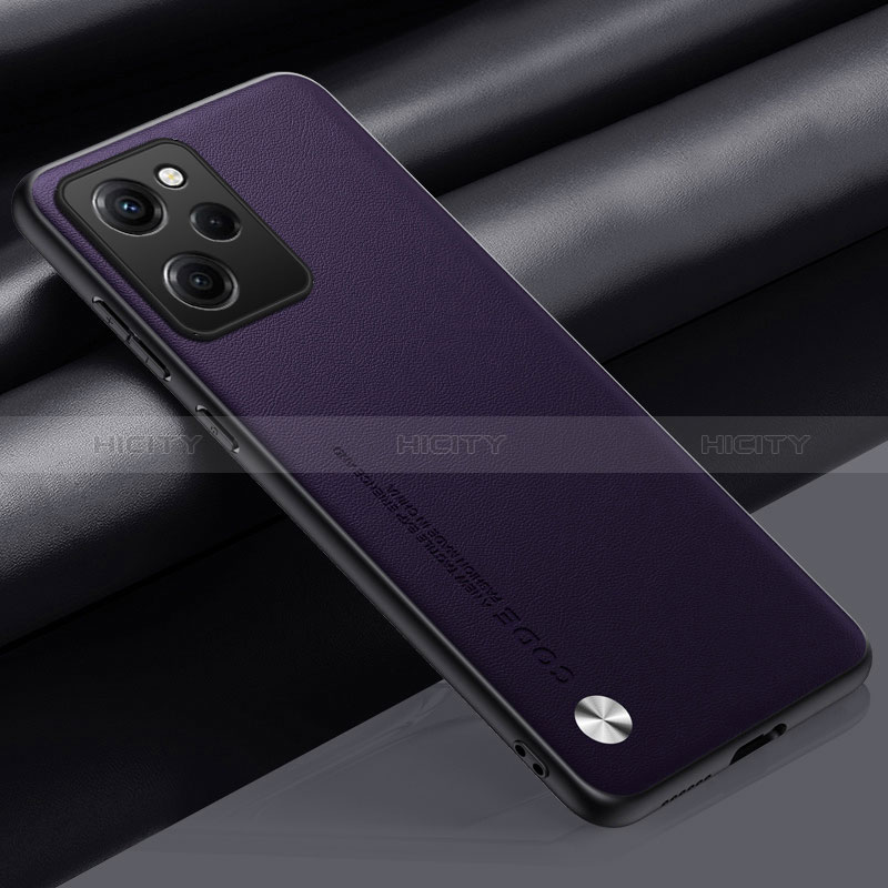 Handyhülle Hülle Luxus Leder Schutzhülle S01 für Xiaomi Redmi Note 12 Pro Speed 5G Violett Plus