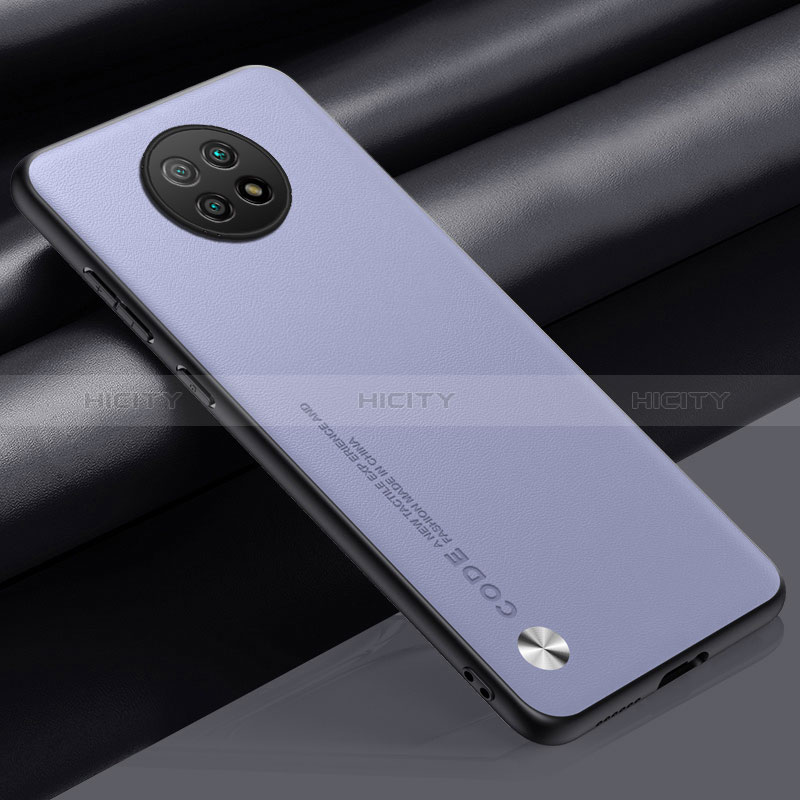 Handyhülle Hülle Luxus Leder Schutzhülle S01 für Xiaomi Redmi Note 9T 5G Helles Lila Plus