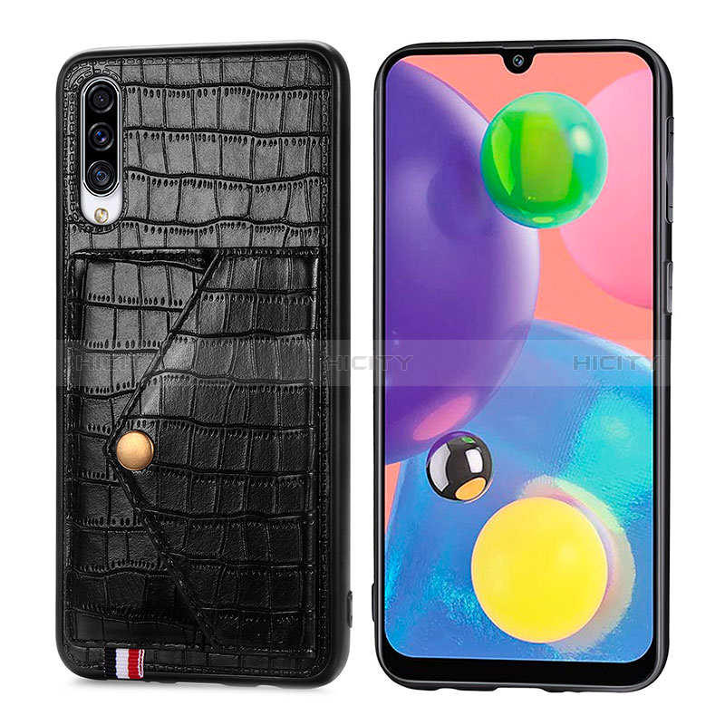 Handyhülle Hülle Luxus Leder Schutzhülle S01D für Samsung Galaxy A70 groß