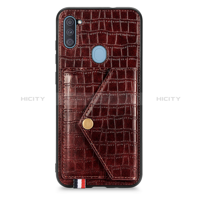 Handyhülle Hülle Luxus Leder Schutzhülle S01D für Samsung Galaxy M11 groß