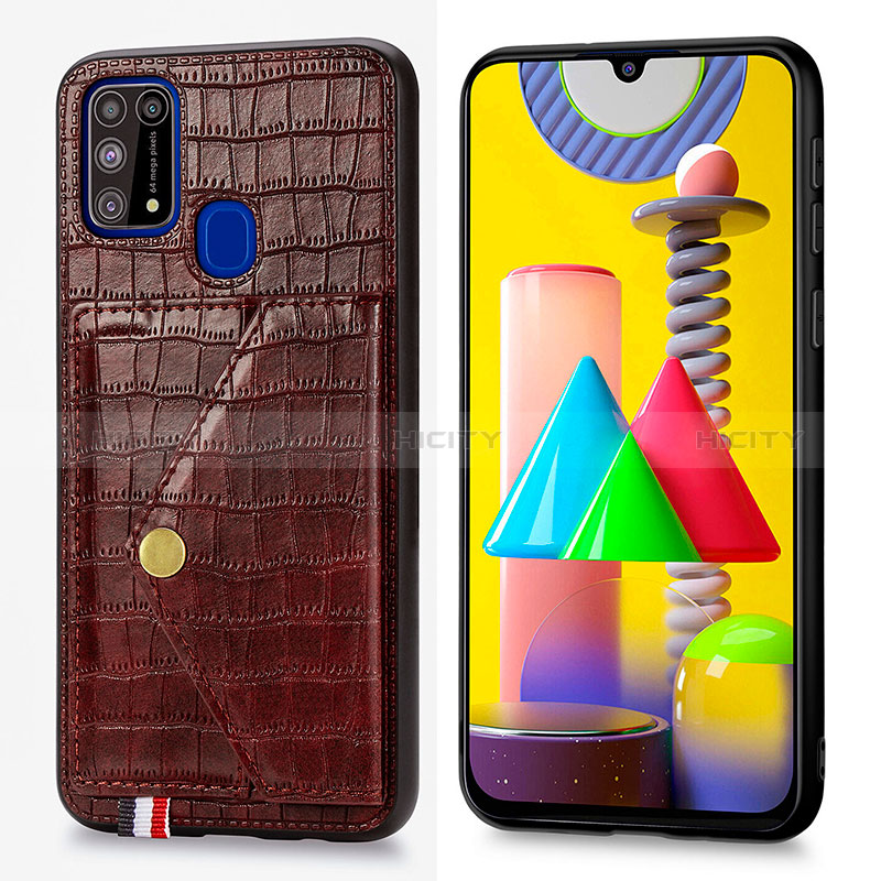 Handyhülle Hülle Luxus Leder Schutzhülle S01D für Samsung Galaxy M31