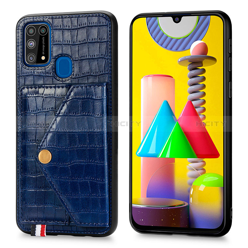 Handyhülle Hülle Luxus Leder Schutzhülle S01D für Samsung Galaxy M31 Prime Edition