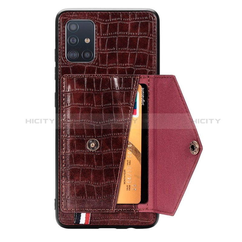 Handyhülle Hülle Luxus Leder Schutzhülle S01D für Samsung Galaxy M40S groß