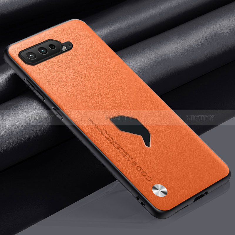 Handyhülle Hülle Luxus Leder Schutzhülle S02 für Asus ROG Phone 5 Ultimate Orange