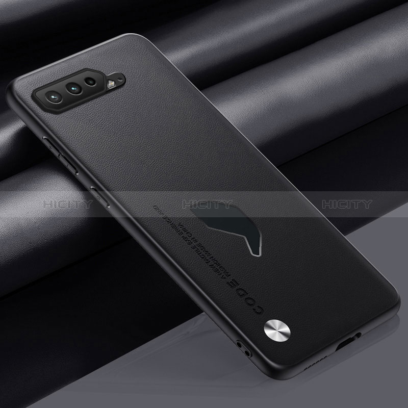 Handyhülle Hülle Luxus Leder Schutzhülle S02 für Asus ROG Phone 5 Ultimate Schwarz Plus