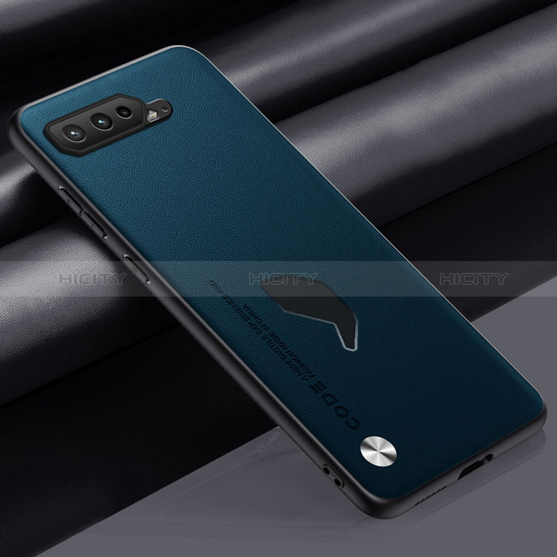 Handyhülle Hülle Luxus Leder Schutzhülle S02 für Asus ROG Phone 5 ZS673KS Blau Plus