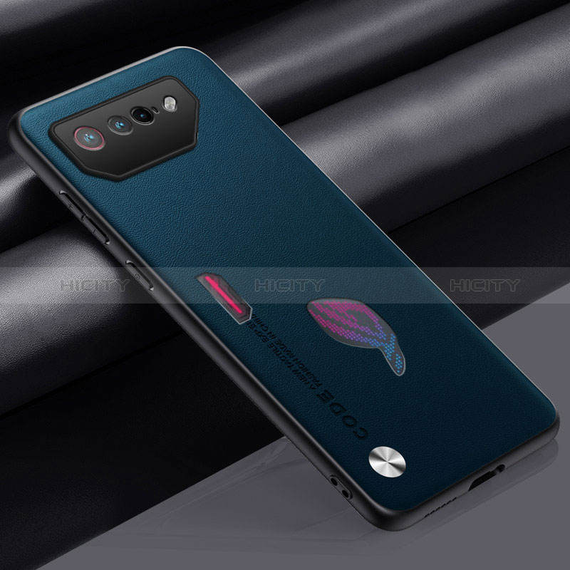 Handyhülle Hülle Luxus Leder Schutzhülle S02 für Asus ROG Phone 7 Pro Blau